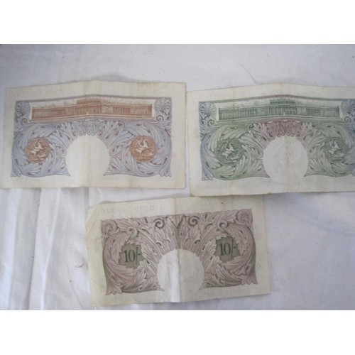 137 - Two 1950's £1 Bank Notes and a 10/-  Note