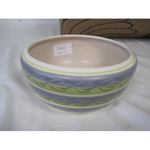 146 - A Poole pottery ROL freeform pattern bowl looks to have been painted by Diane Holloway