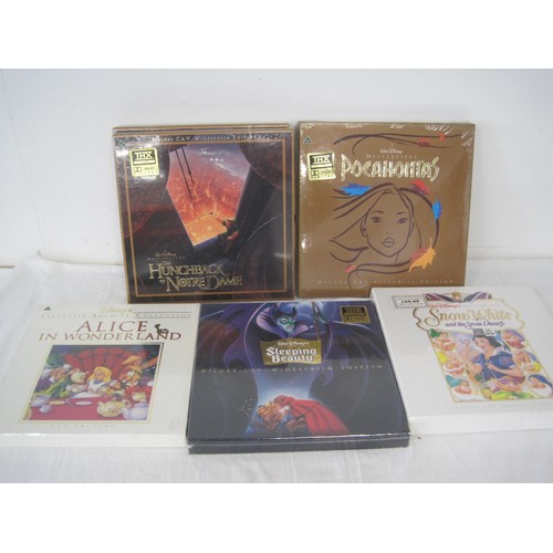 177 - Six Walt Disney laserdiscs in original packaging and sealed cellophane. (1) Exclusive Archive Collec... 