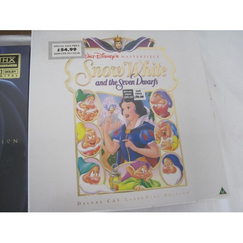 177 - Six Walt Disney laserdiscs in original packaging and sealed cellophane. (1) Exclusive Archive Collec... 