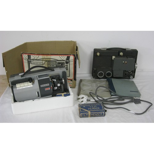 222 - Magnon 8mm projector along with another 8 mm projector ,various leads and reels of film and a film r... 