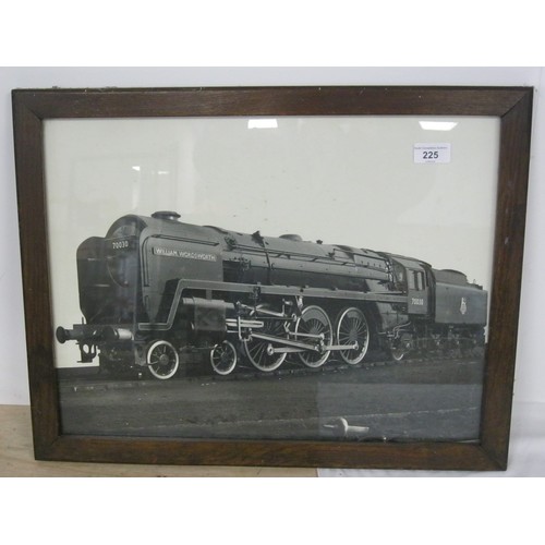 225 - A vintage mounted and framed photo of 