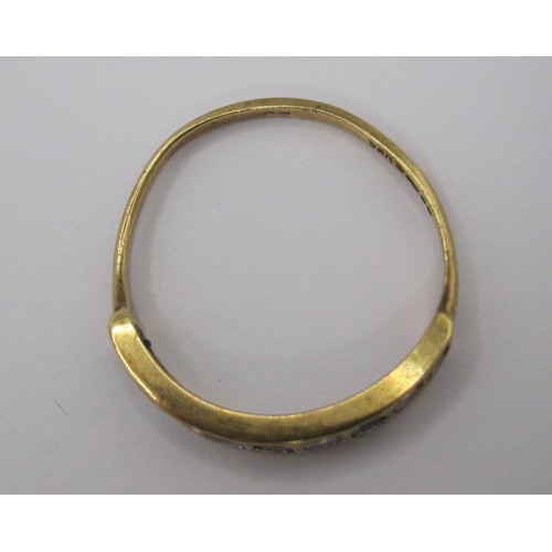 228 - A 9 carat gold eternity ring set with likely sapphires and zirconia, UK hallmarks, approx weight 1.4... 