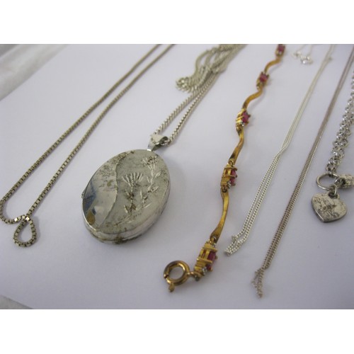 118 - Quantity of Silver Jewellery, including pendants, bracelets and lockets 68gms