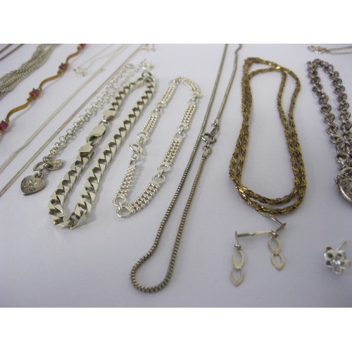 118 - Quantity of Silver Jewellery, including pendants, bracelets and lockets 68gms