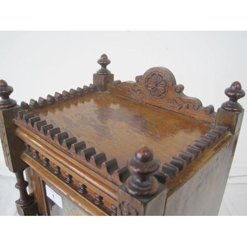 1 - An antique clock in an ornate, hand carved wooden case with silver presentation plaque to front date... 