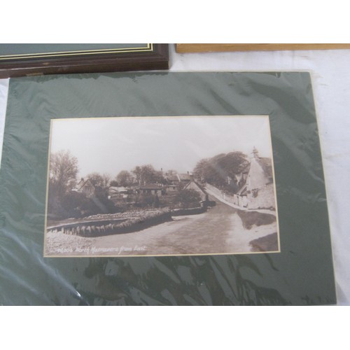 2 - Dorset interest - a framed and glazed aerial photograph of Swanage dated 1982, and four reproduction... 