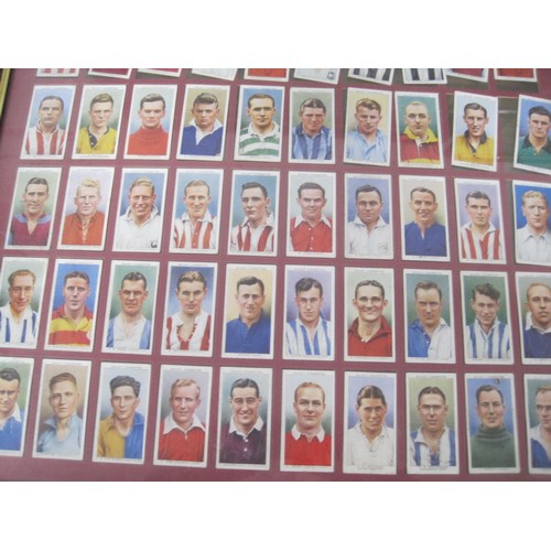 73 - Four framed sets of cigarette cards to include the following all as per pictures