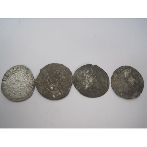 4 - A group of 4 Edward I (1272-1307) silver pennies comprising: London mint x 2, both worn; 1 x unknown... 