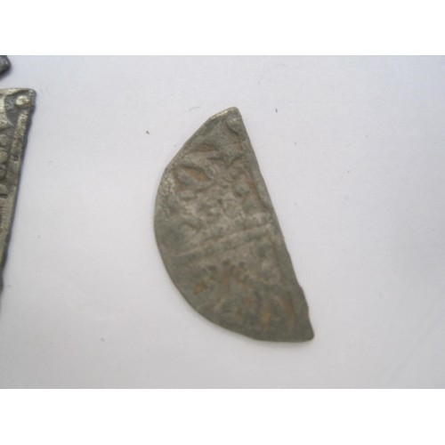 7 - A selection of Henry II and Henry III cut pennies comprising 5 Henry III cut fractions, a Henry III ... 