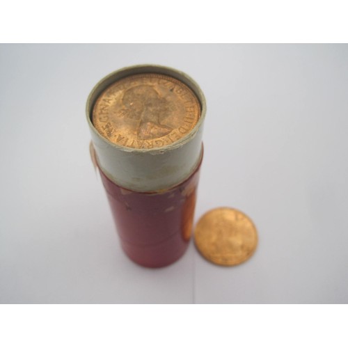 229 - A tube of uncirculated 1967 pennies