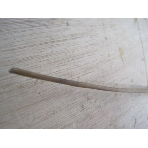 13 - A rhinoceros horn riding crop, likely 18th/19th century, in good order, nicely carved to grip