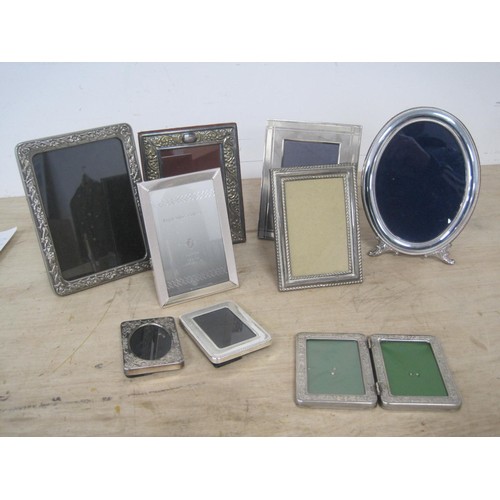 41 - 8 assorted silver plate photo frames