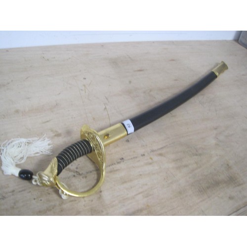 62 - A reproduction military dress sword in good order