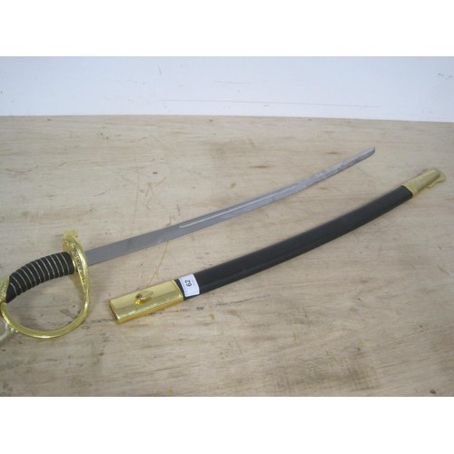 62 - A reproduction military dress sword in good order