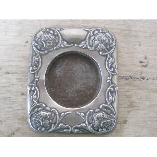 68 - A hallmarked silver angle head pattern watch holder