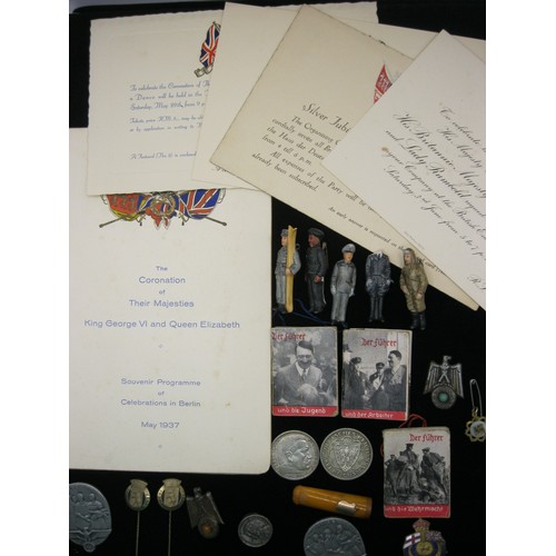 89 - An interesting collection of items from 1930s Berlin including invitations to the British Embassy, s... 