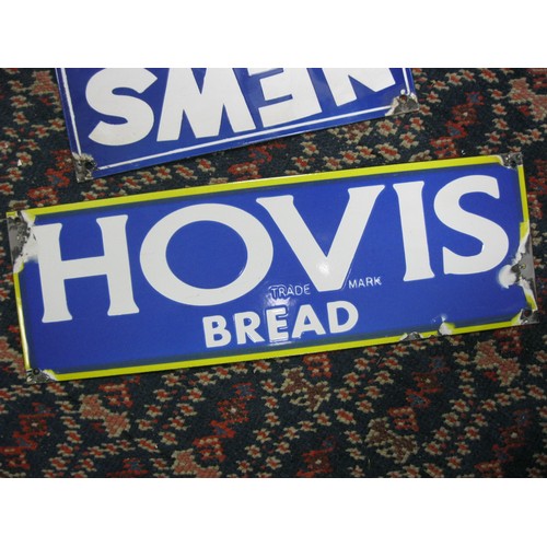 156 - A vintage style Hovis bread enamel sign