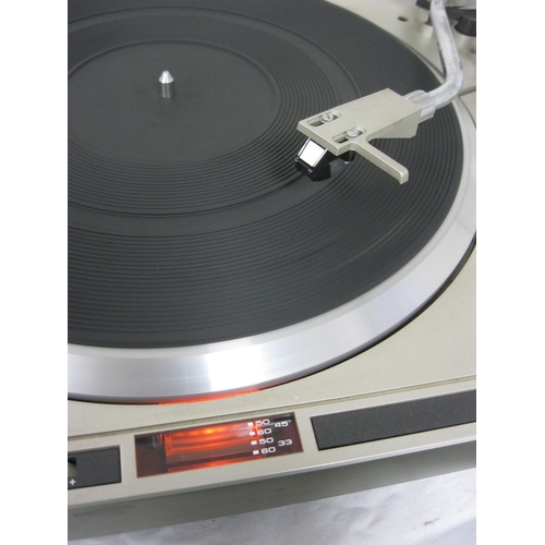 111B - A Pioneer PL200 Direct Drive turntable in working order, Pioneer cartridge fitted, perspex cover int... 