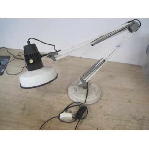 30 - A sturdy Anglepoise-style lamp, a/f signs of storage