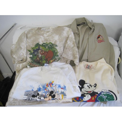 169 - Walt Disney branded clothes - Tarzan t-shirt, Fort Wilderness zip jacket, Mickey's 60th Birthday (a/... 