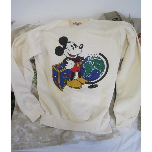 169 - Walt Disney branded clothes - Tarzan t-shirt, Fort Wilderness zip jacket, Mickey's 60th Birthday (a/... 