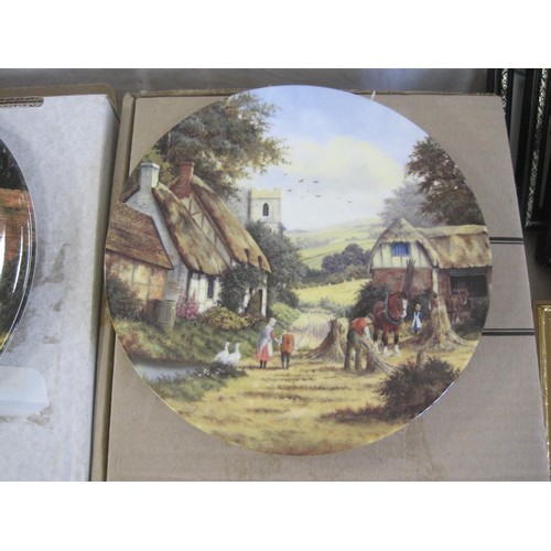 167 - Thirteen boxed collector's plates (Bradford Exchange 'Harvest Home', traditional country scenes, etc... 