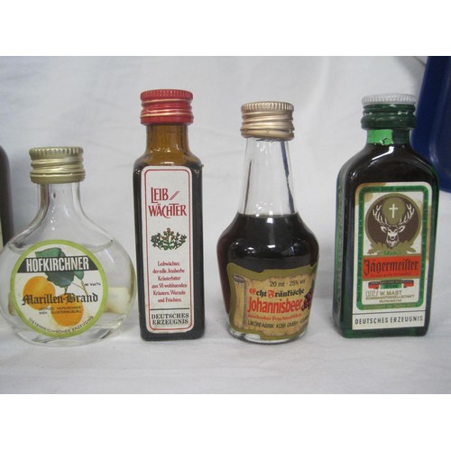 112 - Twenty alcohol liqueur miniatures, including Bols, Jagermeister, etc