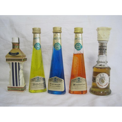 113 - Twenty-six alcohol miniatures including Casoni millefiori, curacao, kirsch, Berentzen, etc. (A/f, of... 