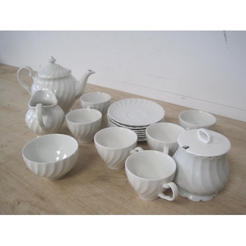 60 - A white Johnson Brothers Tea Set.