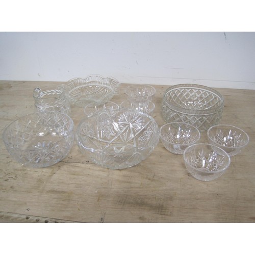 61 - Box of Mixed Glassware including Glasses and Bowls.