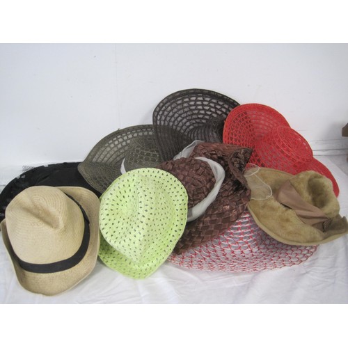 79 - A box of ladies designer fashion hats (9 of)