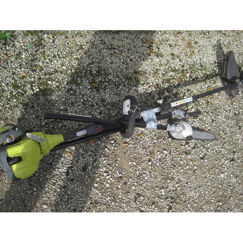 25 - A Power LT2 long-reach brush cutter and hedge trimmer with attachments, in working order