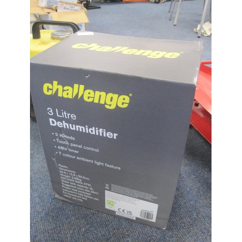 34 - A new and boxed Challenge 3 Litre Dehumidifier