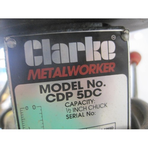 45 - A Clarke Drill Press Model in full working order Model CDP 5DC