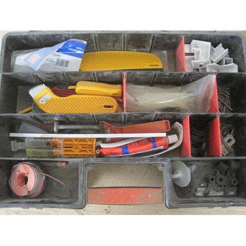 53 - 4 x 25 compartment storage cases with contents