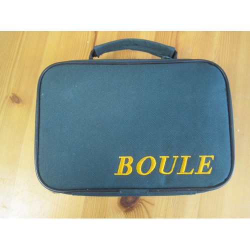 61 - A set of French boules in case, in excellent order