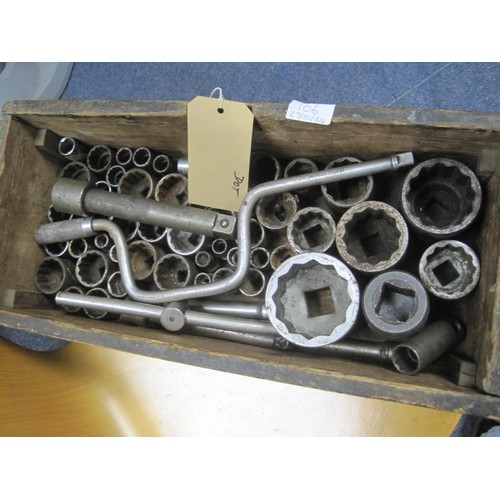 106 - Assorted 1\2'' & 3/4'' Square Drive Sockets. Britool/King Dick/Gordon/Stahwille/Gedore approx 60 pie... 