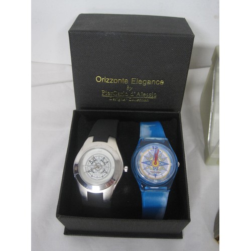 21 - An assortment of wristwatches - two Orrizonte Elegance quartz wristwatches in presentation box, toge... 