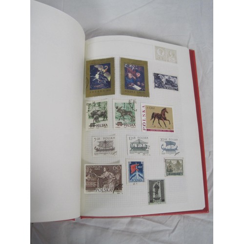 46 - An assortment of Great Britain and world stamps contained in four small albums and a basket of loose... 