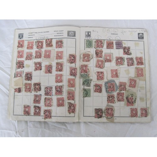 46 - An assortment of Great Britain and world stamps contained in four small albums and a basket of loose... 