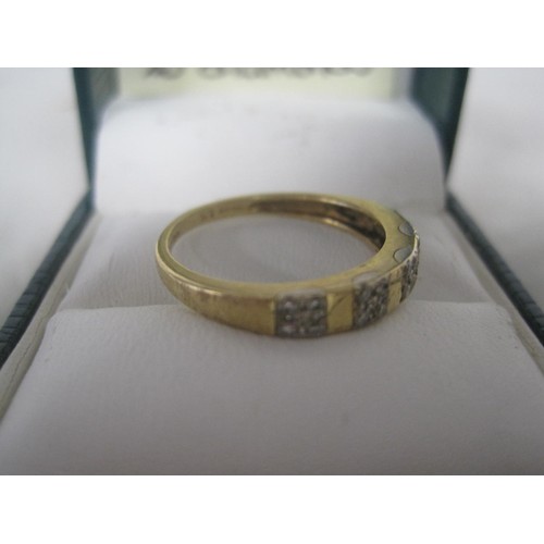 126 - An 18 carat gold diamond ring, approx weight 2.5g ring size N