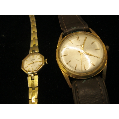 231 - A pair of wrist watches, one a gentleman's Huntana 17 Jewel Incabloc in good working order, the othe... 