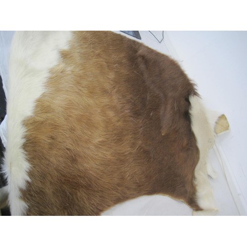 121 - A Hanlin Ltd Natural Living reindeer fur rug, approx. 120cm x 120cm. (slight a/f some moulting when ... 