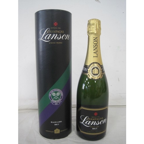 195 - Champagne and Prosecco. One 75cl bottle each of: Lanson Black Label Brut Champagne Wimbledon 2011 in... 