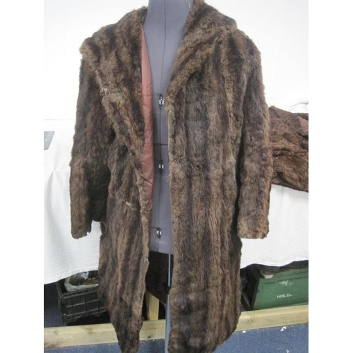 220 - Two Ladies' Coats - one Mink and one Coney (Coney = Rabbit)