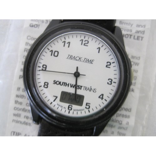 281 - An South West Trains 'Tracktime' wristwatch with original packaging