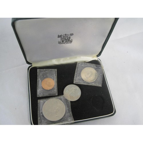 6 - A Tin Containing Mixed Coinage And Two Bank Of Zambia Coins Each In A Plastic Case and A Bank Of Zam... 