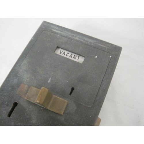 297 - A Lockerbie & Wilkinson Ltd toilet door lock (a/f no key)