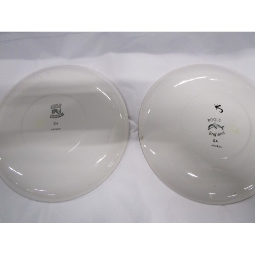 17 - Poole Pottery Aegean Plates 10 inch in pristine  purchased by the vendor direct from Poole Pottery b... 